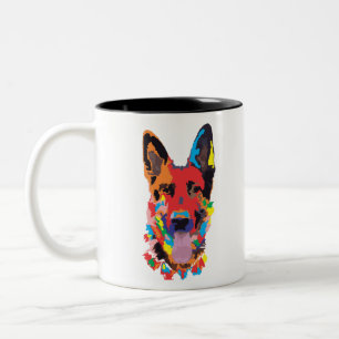 N ovćar boja Two-Tone coffee mug