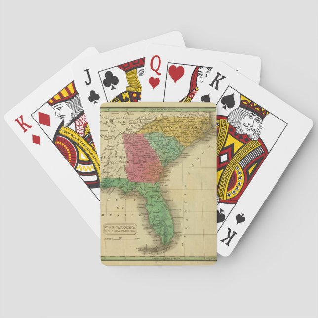 N. & S. Carolina. Poker Cards (Back)