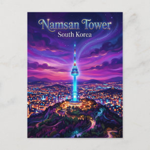 N Seoul Tower South Korea Postcard