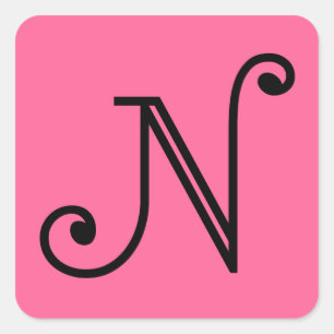 N SQUARE STICKER