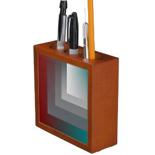 N - teal gray burgundy desk organizer