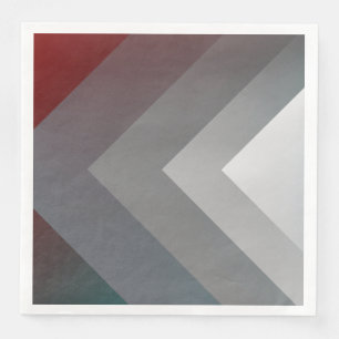 N - teal gray burgundy paper dinner napkins