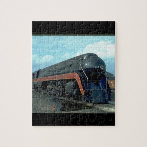 NW 4_8_4 611 trainskycloudstrack_Trains Jigsaw Puzzle