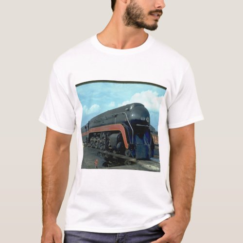 NW 4_8_4 611 trainskycloudstrack_Trains T_Shirt