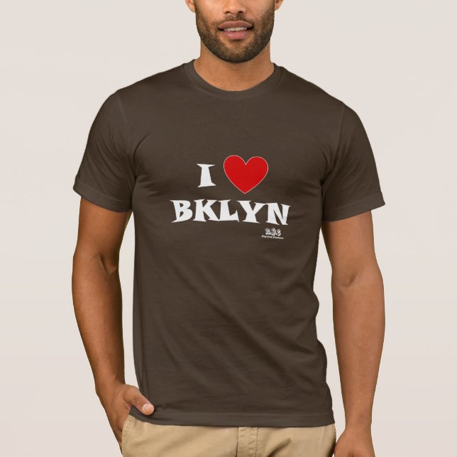 N.Y.E I Heart Brooklyn Men's T-Shirt (Front)