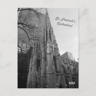 N.Y.E St. Patrick's Cathedral Postcard