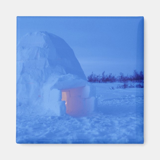 NA, Canada, Manitoba, Churchill. Arctic igloo Magnet (Front)