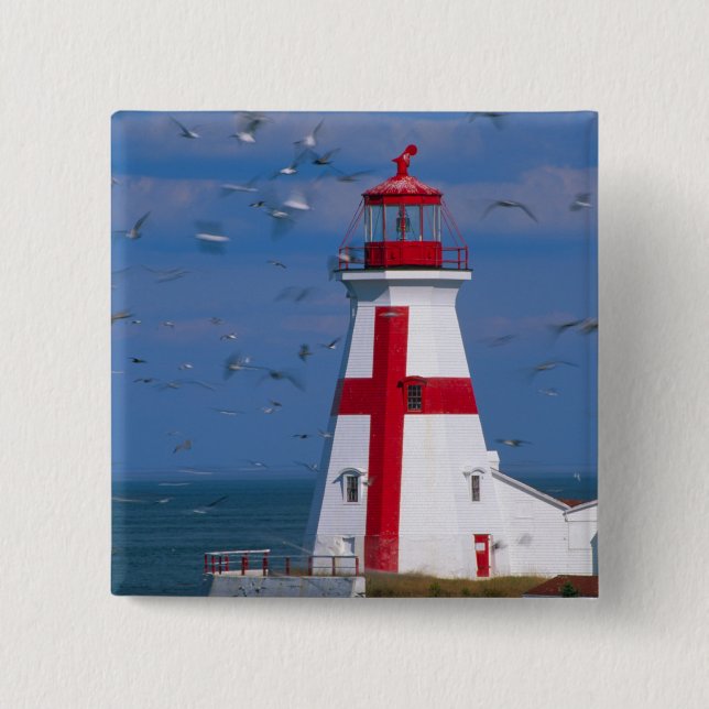 NA, Canada, New Brunswick, Campobello Island. 8 Button (Front)