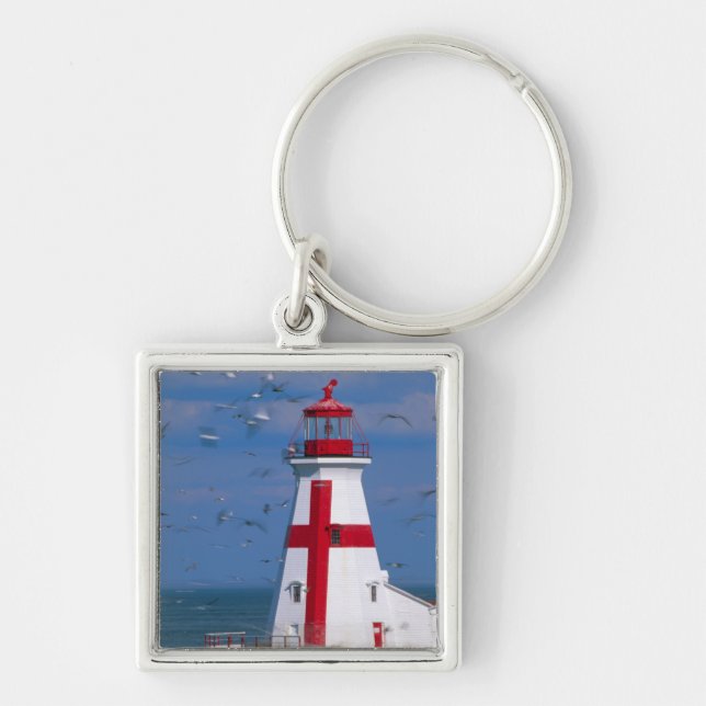 NA, Canada, New Brunswick, Campobello Island. 8 Keychain (Front)