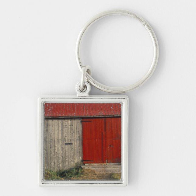 NA, Canada, New Brunswick, Shepody. Red barn Keychain (Front)