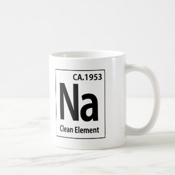 Na Clean Element Periodic Table Coffee Mug by recoverystore at Zazzle