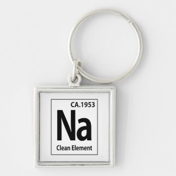 Na Clean Element Periodic Table Keychain by recoverystore at Zazzle