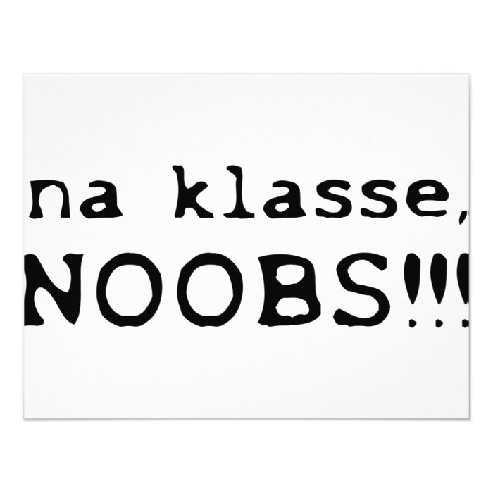 na klasse noobs icon custom invitation