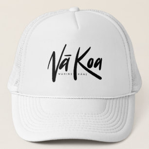Na Koa Hat (Trucker) White