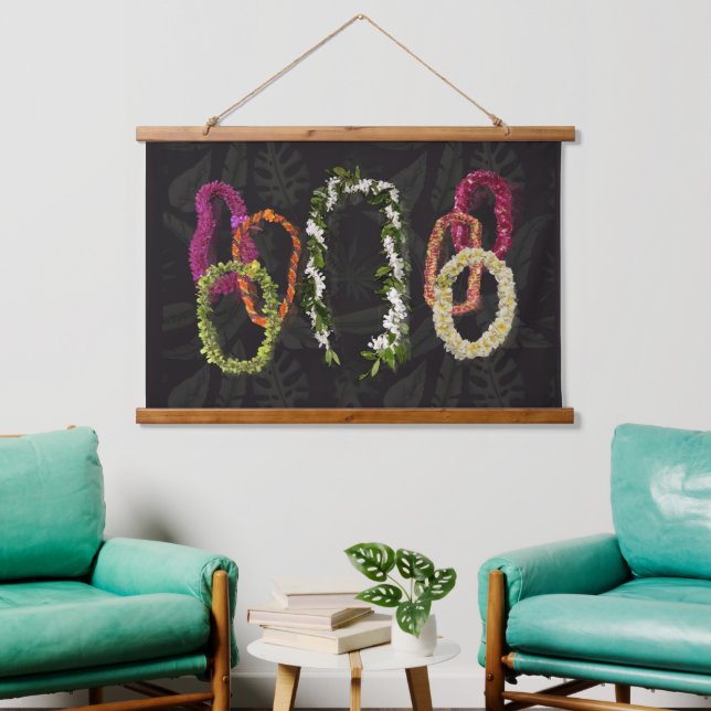 Na Lei O' Hawaii Hanging Tapestry (Living Room)