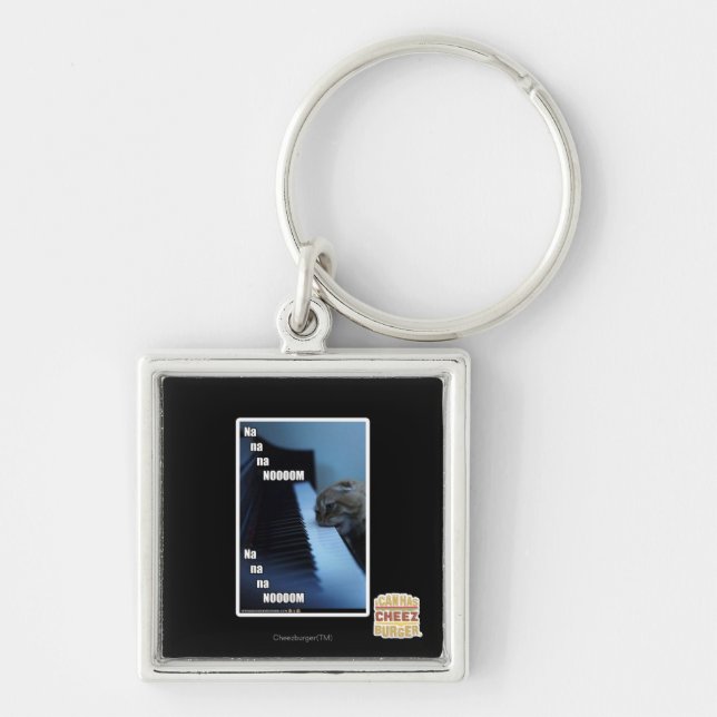 Na na na nooom keychain (Front)