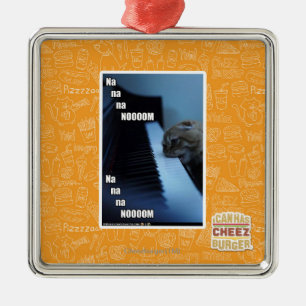 Na na na nooom metal ornament
