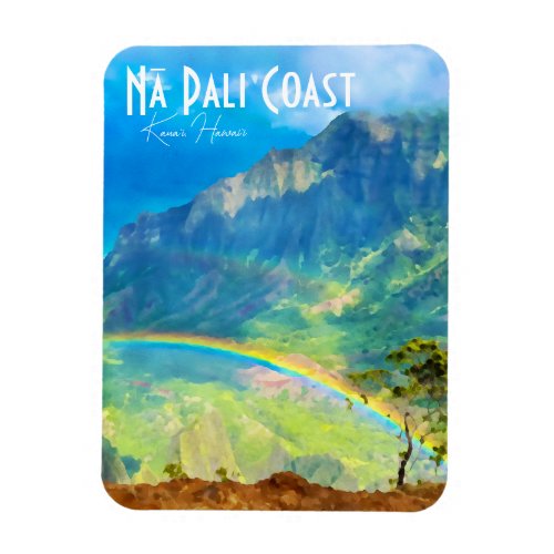 Na Pali Coast Kauai Hawaii Magnet