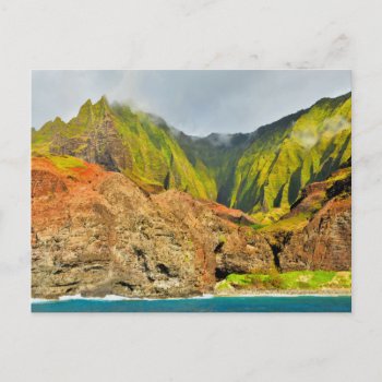 Na Pali Coast Kauai  Hawaii Postcard by Megatudes at Zazzle