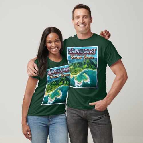 NA PALI COAST _ KAUAI ISLAND _ HAWAII USA T_Shirt