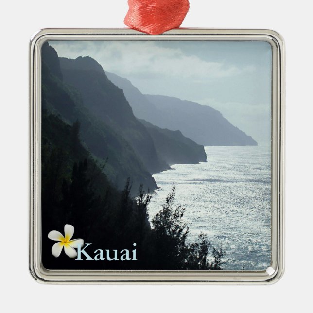 Na Pali Coast Metal Ornament (Front)