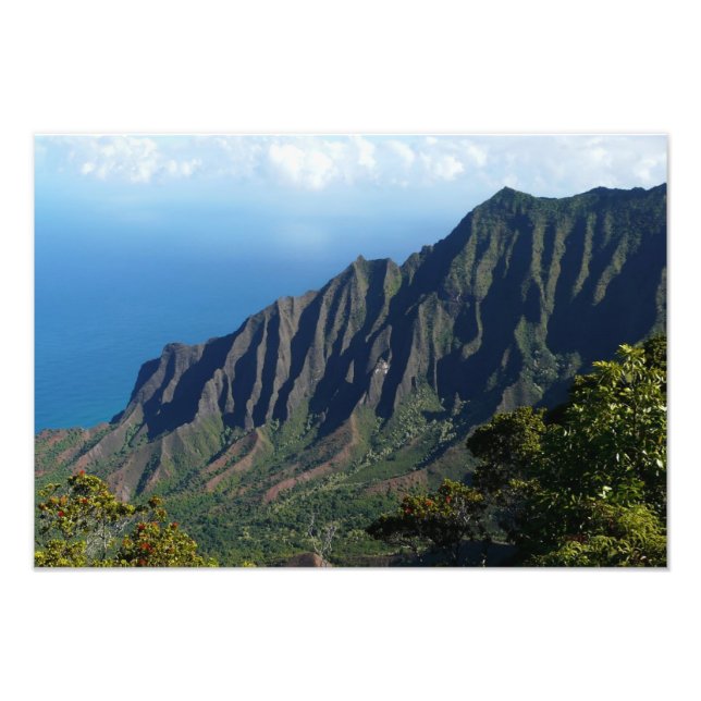 Na Pali Coast on Kauai Photo Print (Front)