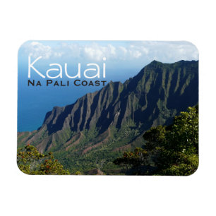 Na Pali Coast on Kauai text magnet