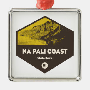 Nā Pali Coast State Park Hawaii Metal Ornament