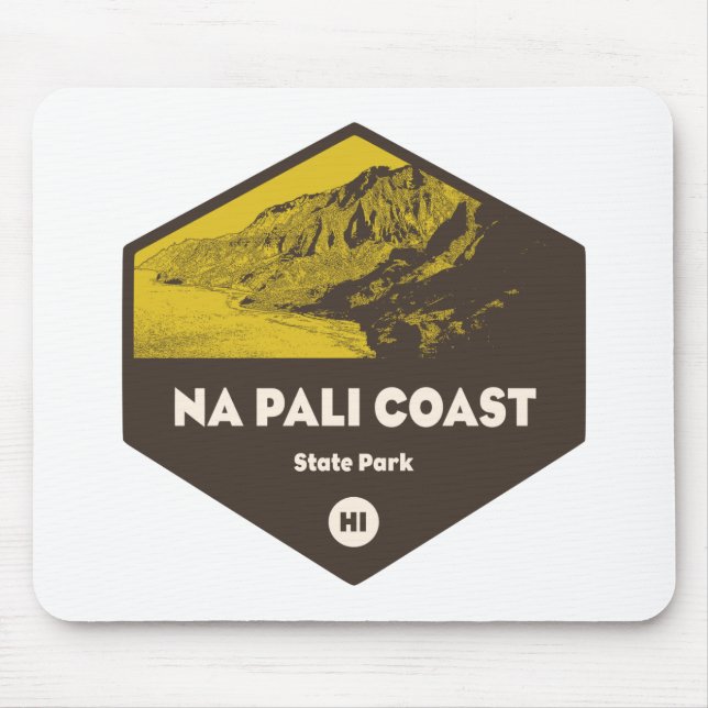 Nā Pali Coast State Park Hawaii Mouse Pad (Front)