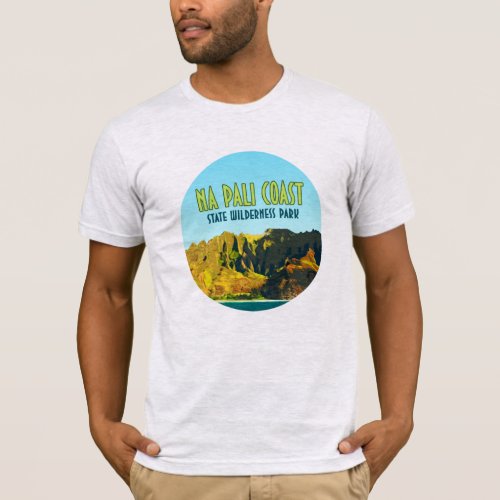 Na Pali Coast State Wilderness Park Hawaii Vintage T_Shirt