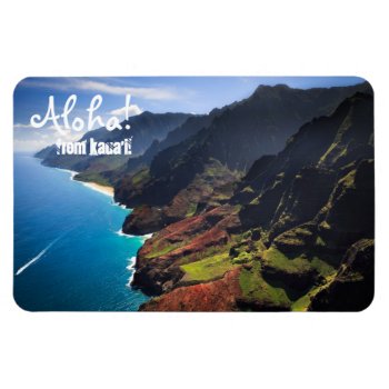 Na Pali Coastline On The Island Of Kauai  Hawaii Magnet by The_Edge_of_Light at Zazzle