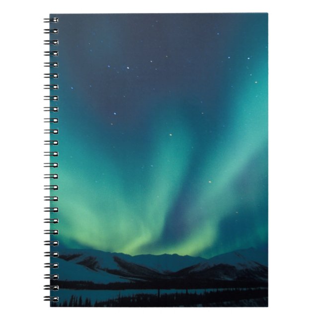NA, USA, Alaska, Brooks Range, Curtains of green Notebook (Front)