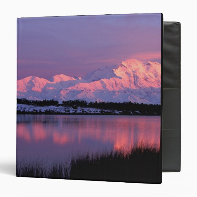 NA, USA, Alaska, Denali NP, Mt. McKinley, 3 Ring Binder (Front/Inside)