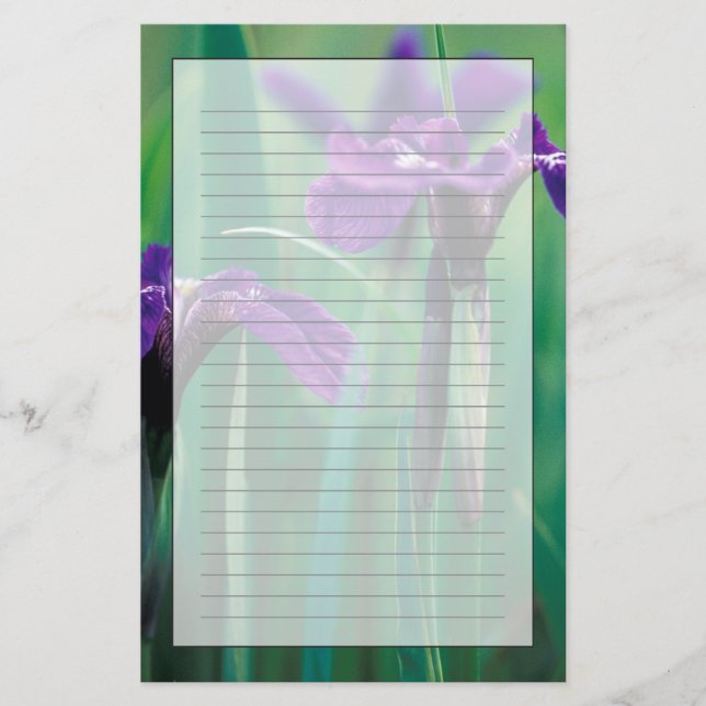 NA, USA, Alaska, Knight Island, Wild iris Stationery (Front)