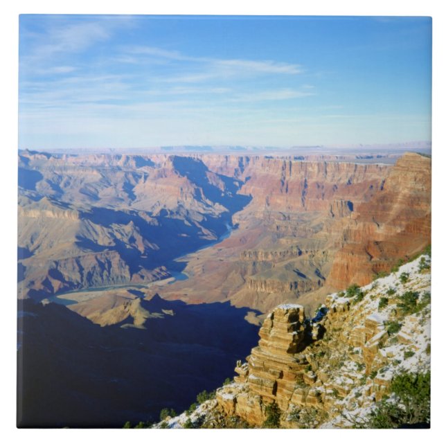 NA, USA, Arizona. Grand Canyon National Park. Ceramic Tile (Front)