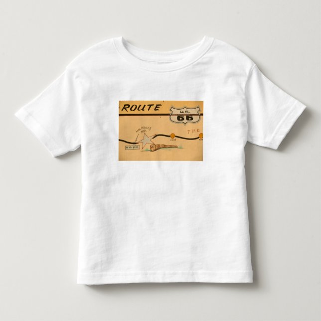 NA, USA, Arizona, Holbrook Route 66 road mural Toddler T-shirt (Front)