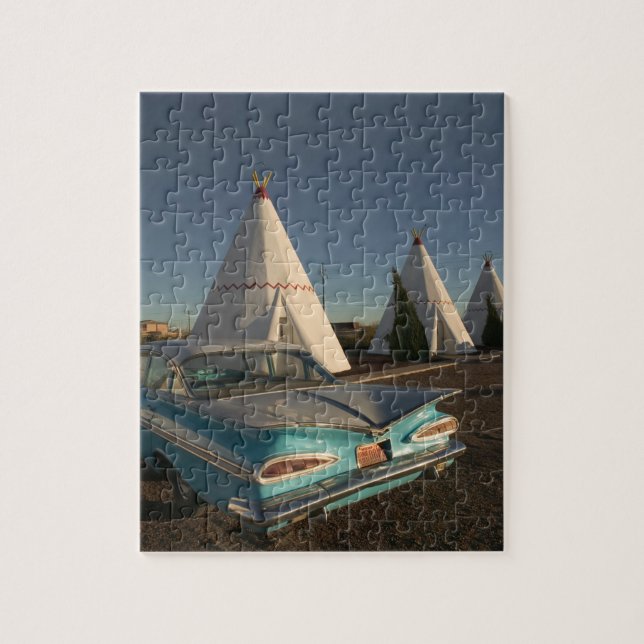 NA, USA, Arizona, Holbrook Route 66, Wigwam Jigsaw Puzzle (Vertical)