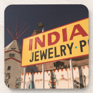 NA, USA, Arizona, Lupton Yellowhorse Indian Drink Coaster