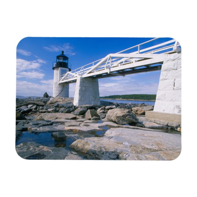 NA, USA, Maine, Port Clyde.  Marshall Point Magnet (Horizontal)