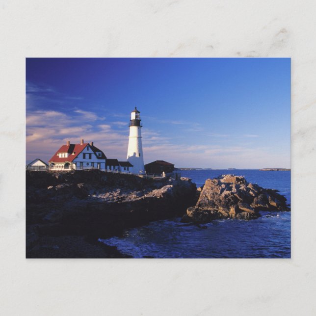 NA, USA, Maine. Portland Head lighthouse. Postcard (Front)