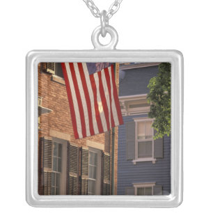 NA, USA, Massachusetts, Nantucket Island, 2 Silver Plated Necklace