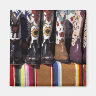 NA, USA, New Mexico, Santa Fe. Cowboy boots Magnet