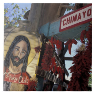 NA, USA, New Mexico, Santa Fe. Tile