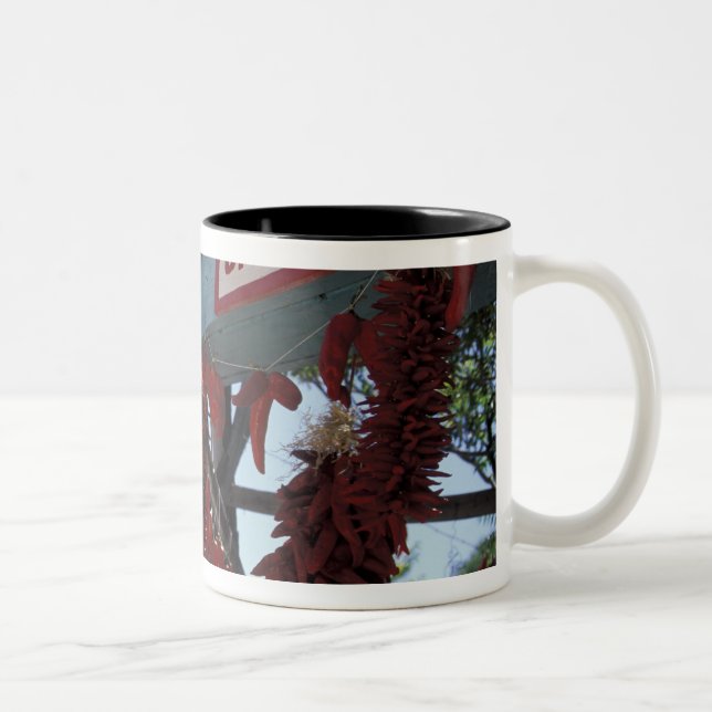 NA, USA, New Mexico, Santa Fe. Two-Tone Coffee Mug (Right)