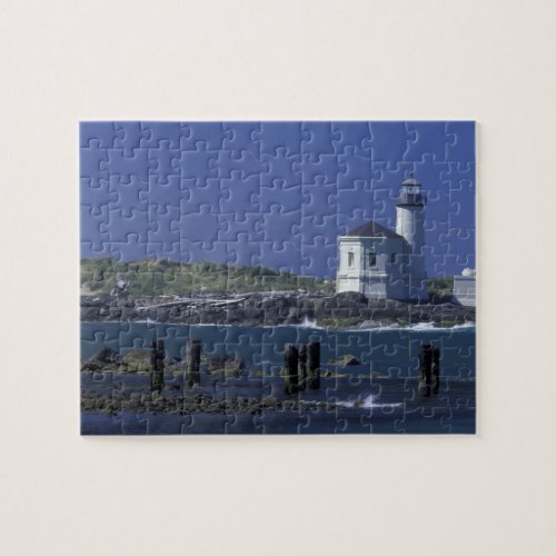 NA USA Oregon Bandon Coquille Lighthouse Jigsaw Puzzle