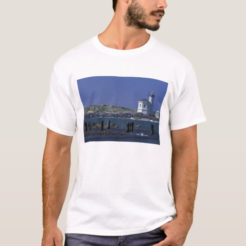 NA USA Oregon Bandon Coquille Lighthouse T_Shirt
