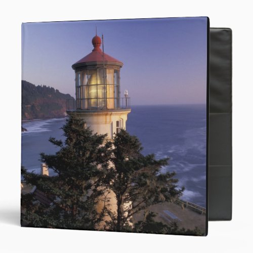 NA USA Oregon Heceta Head Lighthouse 3 Ring Binder