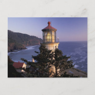 NA, USA, Oregon, Heceta Head Lighthouse, Postcard