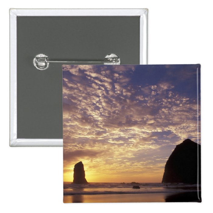 NA, USA, Oregon, Oregon Coast, Canon Beach with Pins