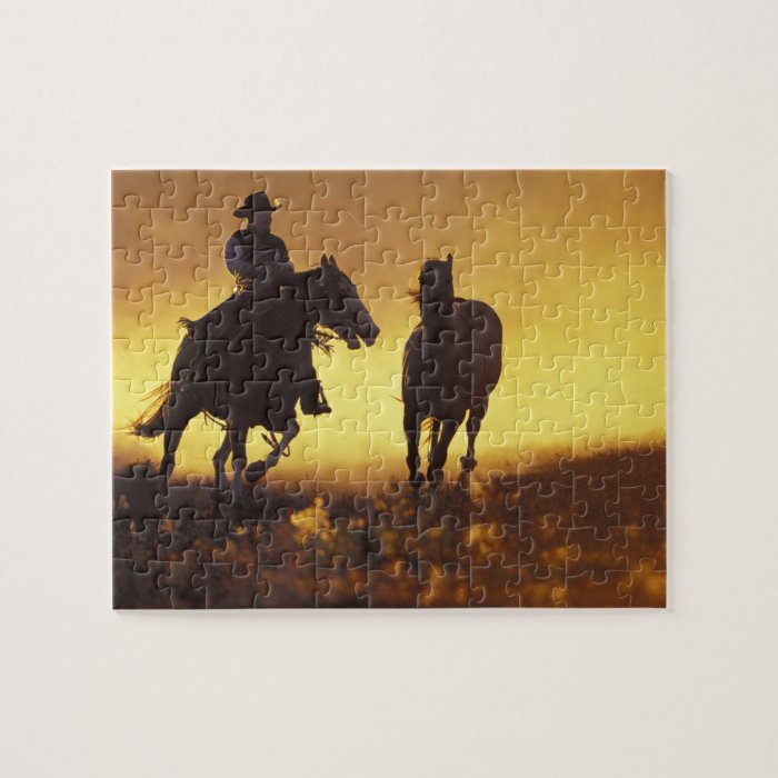 NA, USA, Oregon, Seneca, Ponderosa Ranch, Cowboy 3 Puzzles